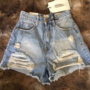 NWT Cotton On Distressed Denim Shorts